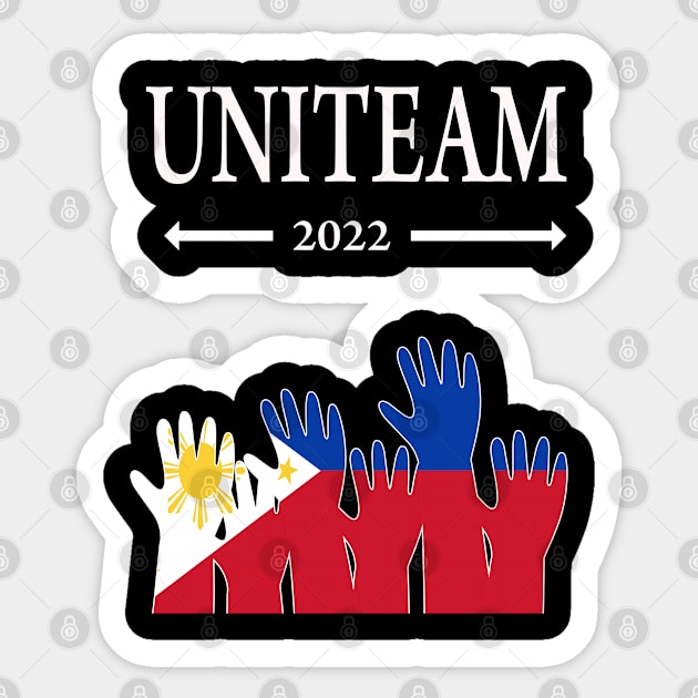 Sara Duterte BBM BongBong Marcos 2022 Du30 Uniteam Sticker by familycuteycom